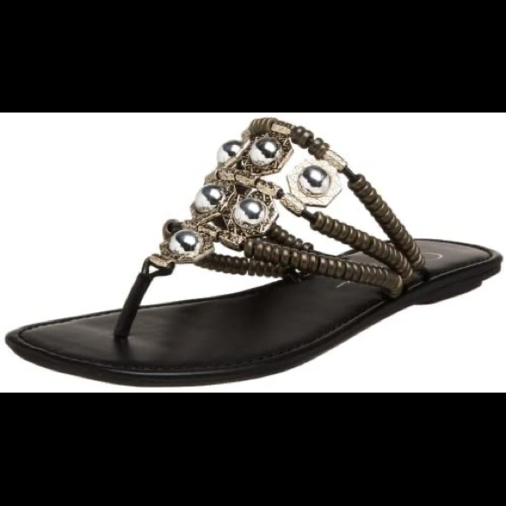 Brown and Olive Green Sandal